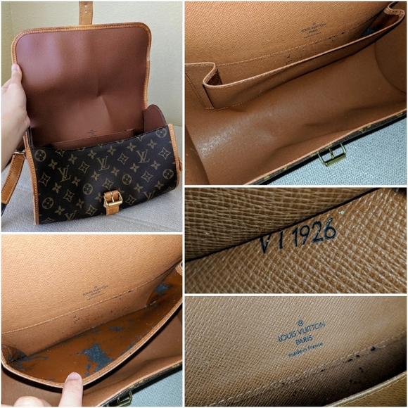 Louis Vuitton LV Monogram Crossbody Canvas Bag Purse - Picture 8 of 10